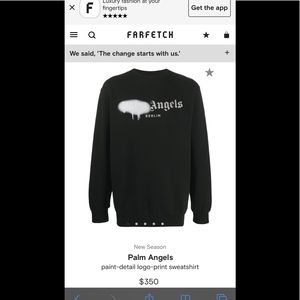 Palm Angels Sprayed Logo Sweater